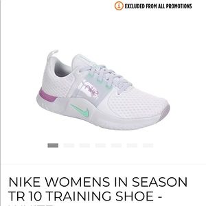 NIKE WOMENS IN SEASON TR 10 TRAINING SHOE - WHITE